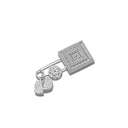 A Set of Silver Kohl-Pot and Baby Pin - Khanjar Design