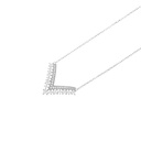 Zircon Silver Choker 