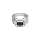 Men Ring, Black Stone (ML05815A)