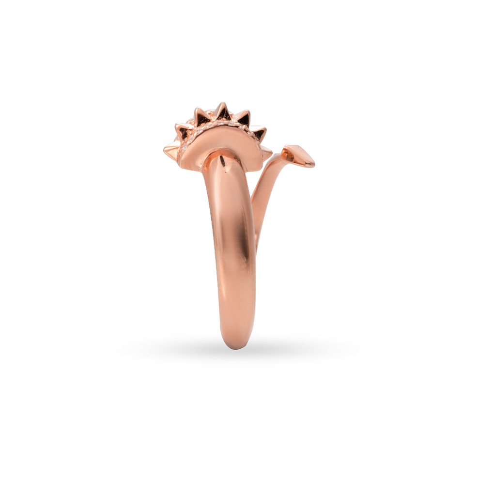 Zayan's Rose Gold Plated - Silver Ring - Single (ZC45)