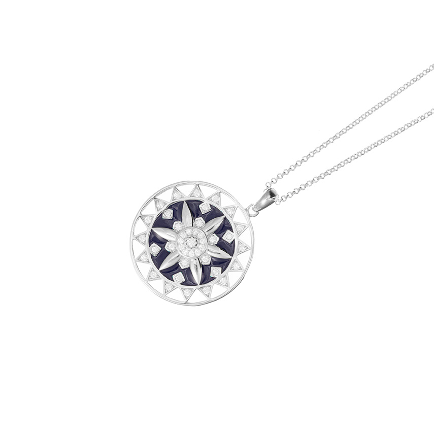 Ahad Silver Necklace - Small ( AH 2 )