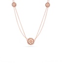 Spiky's Rose Gold-plated Silver Necklace - Large (SPC16)