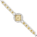Omani Silver Bracelet & Ring, partially gold plated (OBRS175)