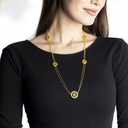 Spiky's Gold-Plated Silver Necklace - Large (SPC15)