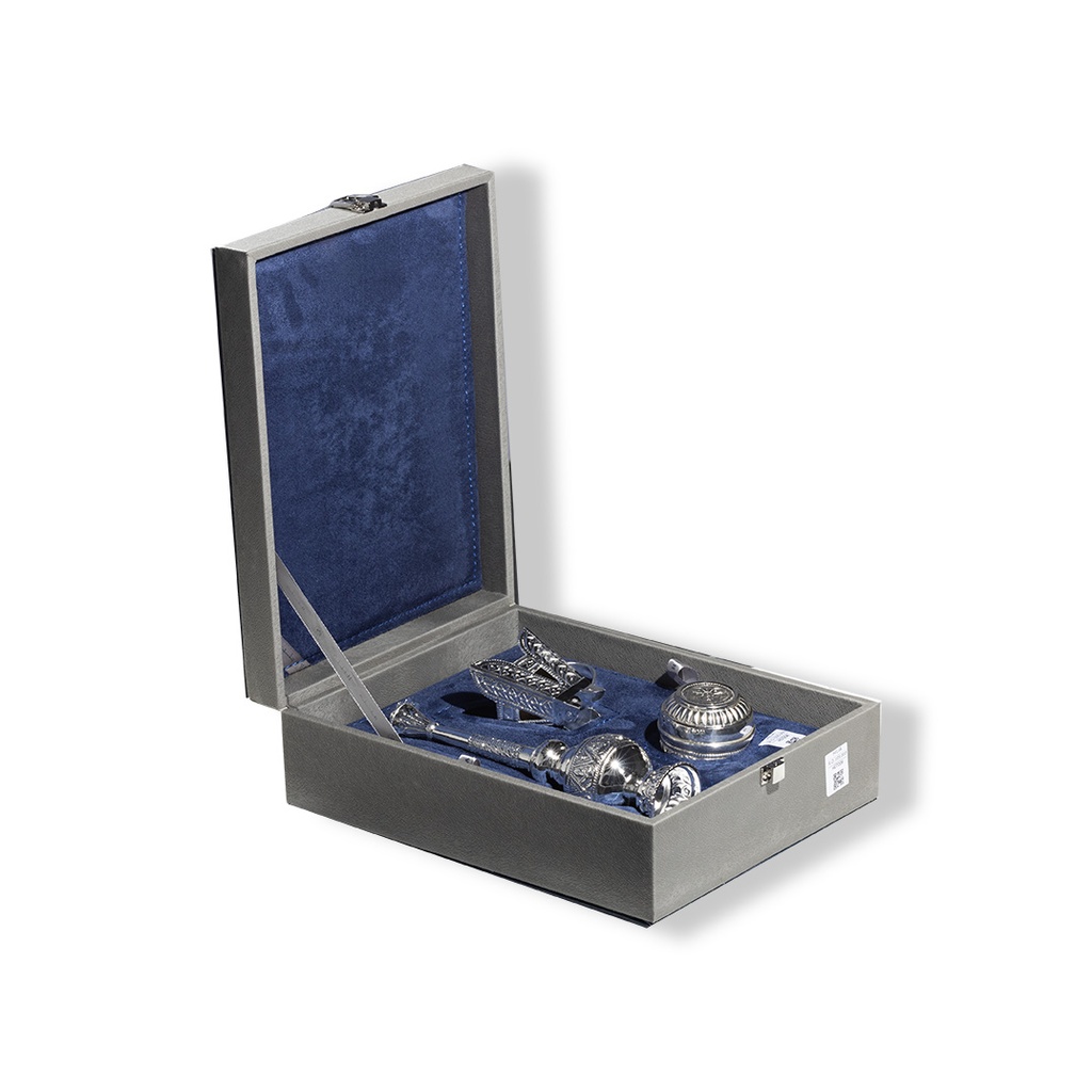 A Set of Brazier, Incense Box, and Rosewater Sprinkler (BIR001)