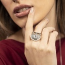 Kahilah's Silver Ring with Pearl   (KC7)