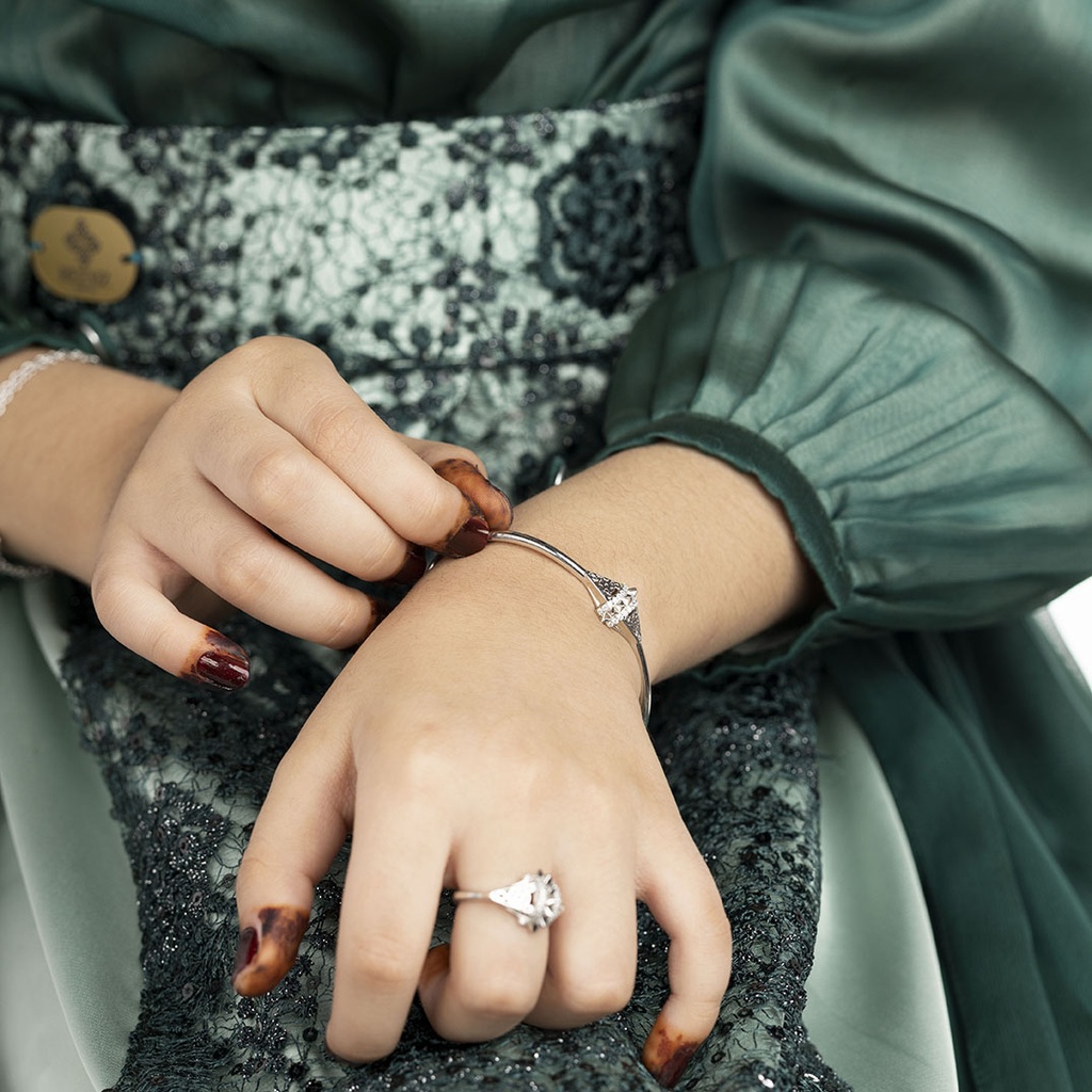 Zayan's Small Silver Bangle - Kids Size (ZC9)