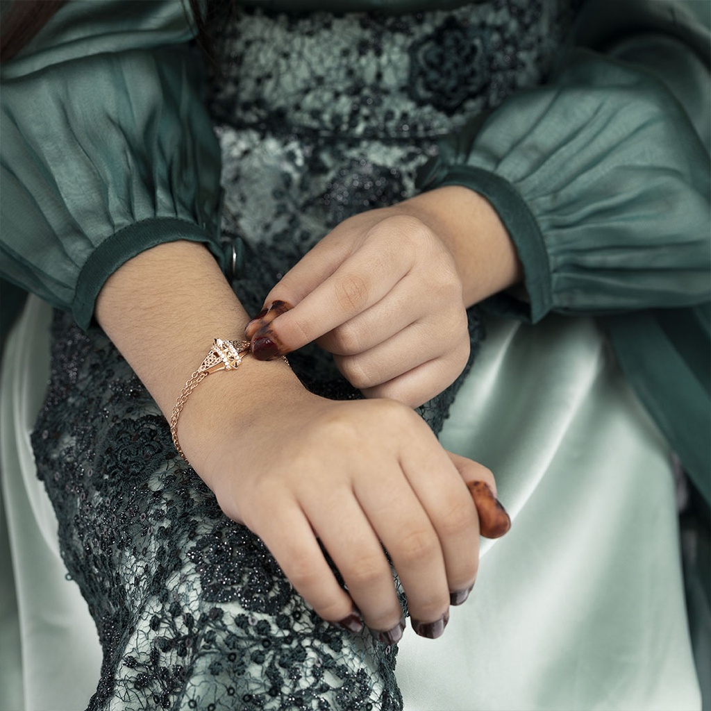 Zayan's Rose Gold-Plated Silver Bracelet - Kids Size (ZC7)
