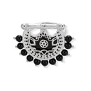 Kahila's Silver Ring with Black Onyx Stone (KC96)