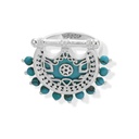 Kahila's Silver Ring with Turquoise Stone (KC65)