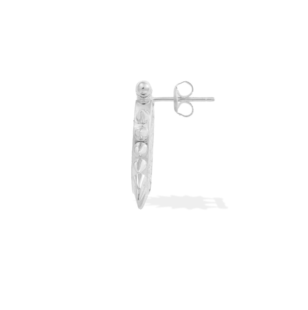 Kahila's Zircon Spiky Silver Earring (KC61)