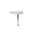 Kahila's Zircon Spiky Pearl Silver Ring (KC58)